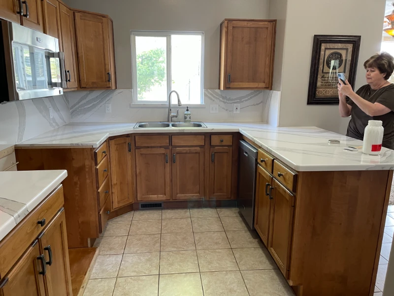 Brown kitchen paint